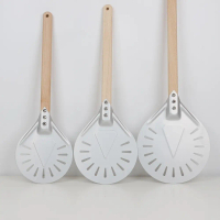 PumpkinSky Profesional 7/8 inci Mengubah Paddle Peel Pizza Tangan Kayu Tidak Lenyap Aluminium Pizza 