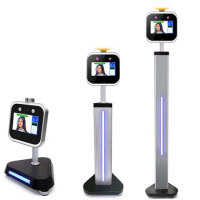 Body Forehead Detection AI Face Recognition Thermometer Facial Recognition With Temperature Kiosk