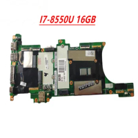 For Lenovo FOR Thinkpad X1 Carbon Laptop Motherboard X1 Carbon I7-8550U 16GB FRU 01YR217 Tested Good Free Shipping