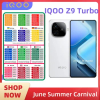 iQOO Z9 Turbo 5G Mobile Phone Snapdragon 8S Gen 3 6.78" 80W Fast charging 6000mAh used phone
