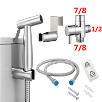 Bộ chuyển đổi đầu vòi tắm bidet cầm tay bằng thép không gỉ cho phòng tắm