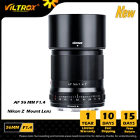VILTROX 56mm F1.4 Auto Focus lens Large Aperture Portrait Lens APS-C Lens for Nikon Z Lens Nikon Z mount Z5 Z6 Z7 II Camera Lens
