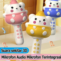 Microfon Pendidikan Anak Interaktif: Mic Nyanyian Berlampu & Lagu, Alat Belajar Bahasa & Karaoke unt