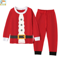 兒童耶誕節服裝嬰兒男孩女孩PJ的睡衣耶誕耶誕老人睡裝T恤褲子服裝服裝套裝羅帕尼諾