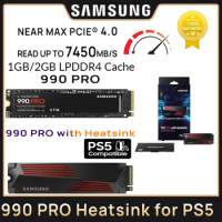 SAMSUNG 990Pro SSD 1TB 2TB NVMe PCIe 4.0 M.2 2280 Solid State Drive for PlayStation5 Lenovo Asus HP Dell Laptop Desktop