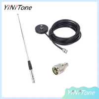 27MHz 9-51Inch Telescopic/Rod Antenna BNC Male 5m Coaxial Cable with PL259 Connector for Kenwood Motorola CB Radio