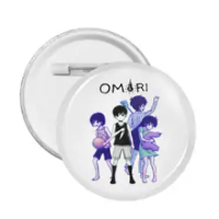 Omori Basil Customizable Soft Button Pin Decor Clothes Hat Jewelry