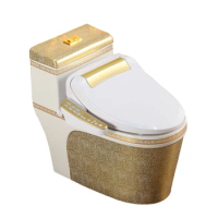 European Toilet Gold Smart Toilet Lid Instant Hot Toilet Seat Bidet Fully Automatic Cleaning and Drying