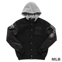 【GOGO SPORTS】MLB-洋基隊繡花鋪棉可拆帽棒球外套(5660701-900)-XL