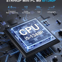 HYSTOU Hot sale I7 1360U32GB DDR5 512G 1T SSD Mini Gaming PC Dedicated Card Core i7 Office Desktop Computer