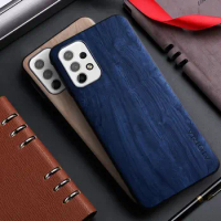 Case for Samsung Galaxy A23 M34 5G 4G funda bamboo wood pattern Leather coque back cover for samsung galaxy a23 m34 case capa