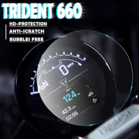 Motorcycle Accessories Electronic Dashboard HD Protective Film Scratch Screen Protector For Trident 660