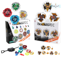 BEYBLADE X UX-10 Set Kotak Tersuai Knight Mail UX-00, Mainan Gasing Berputar, Berat Mengikut Piawaia