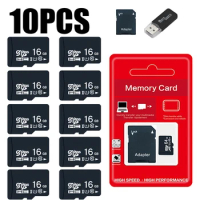 10PCS TF Card Class10 128GB 256GB cartao de memoria 32GB 64GB 16G SD Card 8G 4GB 2GB Micro Flash Memory Card for Digital Devices
