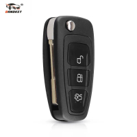 Vỏ Fob, 3 Nút Mới, Cho Ford Focus Fiesta 2013, Vỏ Chìa Khóa Từ Xa Gập Lật Lưỡi HU101, Vỏ Fob