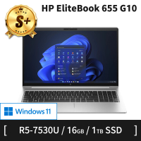 HP 惠普 S+ 級福利品 15.6吋 R5-7530U 輕薄筆電(EliteBook 655 G10/16G/1TB SSD/W11P)