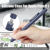 Protective Case for Apple Pencil Pencil Case Holder with Built-in Clip Retractable Tip Protection Spring Button Secures Cap