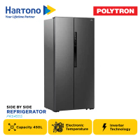 POLYTRON KULKAS SIDE BY SIDE REFRIGERATOR PRS455S