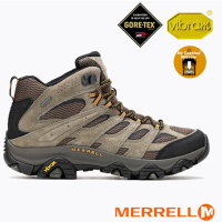 【MERRELL】男 MOAB 3 MID GORE-TEX 多功能防水透氣中筒登山健行鞋.登山鞋_ML035795 大地棕