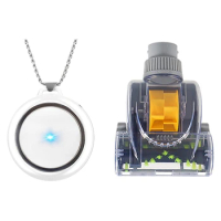 Personal Air Purifier USB Negative Ion Purifier Necklace Wearable &amp; Universal Vacuum Turbo Floor Brush