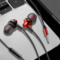 With Mic New Music Headphones Hifi Metal Headphones For Gaming Headset In-ear 3.5mm Earphone High Quality Sport Earphones