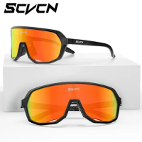 Scvcn Sunglasses Cycling Glasses Photochromic Sports for Men Sun Mountain Bike Road Bicycle Eyewear Goggles UV400 Polarized MTB