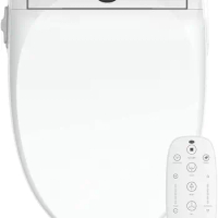 LEIVI Electric Bidet Smart Toilet Seat with Dual Control Mode, Adjustable Warm Water and Air Dryer, Ultra Slim Heated Sea