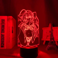 Anime Led Lamp High School DxD Rias Gremory for Bedroom Decor Night Light Brithday Gift Room 3d Light Manga High School DxD