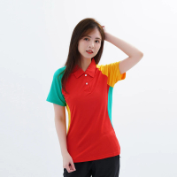 【遊遍天下】台灣製女款抗UV防曬涼感吸濕排汗機能POLO衫S118紅色(M-5L)