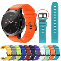 สายซิลิโคน เหมาะสำหรับนาฬิกา Garmin Fenix6/6x (FENIX5 5x 935 945 S62) สีตัดกัน มีขนาด 26/22/20 มม.