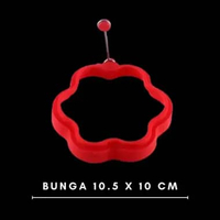 Cetakan Telur Ceplok Silikon / Cetakan Telur Bahan Silikon Anti Panas & Anti Lengket Telur Omellet F