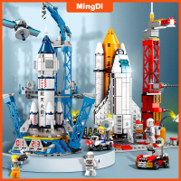 Mainan Blok besar Roket Space Blok Bangunan Pesawat Roket Mainan Balok 3D Puzzle Model Mainan Edukas
