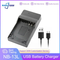 NB-13L NB13L NB 13L Battery USB Charger for Canon G7 X Mark II G7X G5 X G5X G9 X G9X SX620 SX720 HS Batteries
