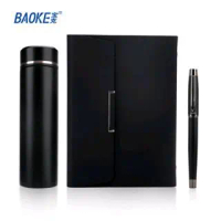 BAOKE Luxury Business Gift Set with Metal Gel Pen 500ml Thermos Cup Notebook Gift Set T15
