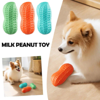 Interactive Vocal Peanut Crunching Dog Toy Durable TPR Material For Small Dogs Playtime P5V7