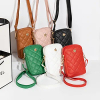 Women Mini Bag Crossbody Zipper Shoulder Bags Mobile Phone Purse Vertical Multifunctional Wallet Black Walking Crossbody Bags