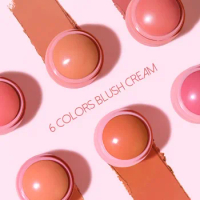 6 Color Blush Ball Peach Pinkish Blush Monochrome Matte Mist Instant Makeup For Any Crowd To Enhance The Complexion