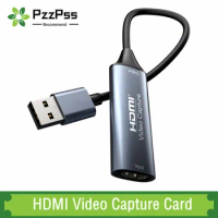 HDMI Video Capture Card 4K 30Hz HDMI to USB 2.0 USB 3.0 USB-C Video Grabber Box For Macbook PS4 PC Game DVD Camera Recording