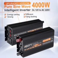 1600W 2000W 2600W Peak Solar Inverter Pure Sine Wave Converter Voltage Transformer DC 12V To AC 220V Auto Power Adapt