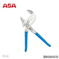 ASA【鉗式扳手(小) PR-36】台灣製 活動板手 水管鉗 水道鉗 多功能活動鉗 管道鉗 開口板手