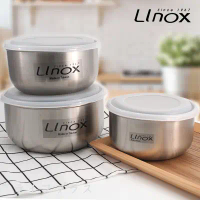 【一品川流】LINOX抗菌不鏽鋼六件式調理碗組x2組