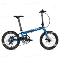 Carbon Folding Bike 20 Inch Carbon Fibre Folding Bicycle for Adult with 9 Speed City Bike Foldable Commuting Bicycle