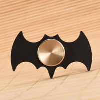 指尖陀螺黑色蝙蝠俠合金手指陀螺旋轉減壓玩具禮物