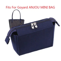 Fits For Goyard ANJOU Mini Felt Cloth Insert Bag Organizer Makeup Handbag Travel Inner Portable Cosmetic Original Organize Bags