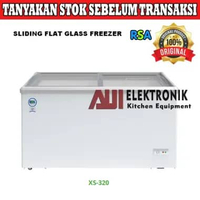 RSA XS-320 SLIDING Flat Glass Freezer / Freezer Pending / Freezer Kaca Geser / Freezer Box Pintu Kac