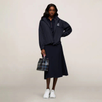 【Tommy Hilfiger】官方旗艦館 合身喇叭版型 Polo 洋裝_藍色