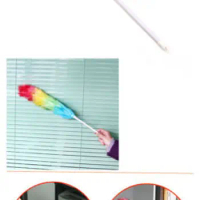 Feather Duster Household Handle Cleaning Product Tool Magic Anti Static Brush Furniture Window Bookshelf Cleaning Tool