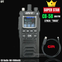 NEW QYT 27MHz CB-58 Radio Standard Handheld 40 Channel AM/FM CB Radio(4W Handheld Walkie Talkie) 26.965-27.405MHz