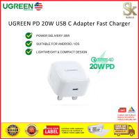 UGREEN PD 20W USB C Fast Charger Adapter QC 3.0 Charger| Original UGREEN Malaysia
