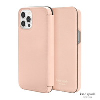 Kate Spade Folio for iPhone 12 Pro Max 6.7吋 側翻皮套 粉色